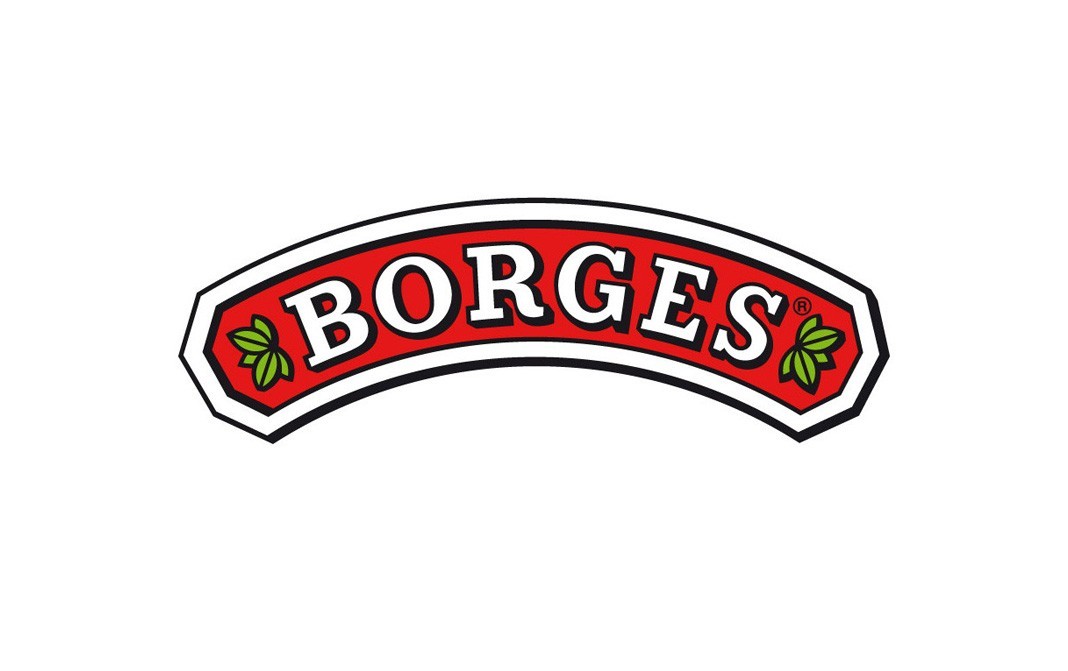 Borges Green Pitted Olives-    Glass Jar  450 grams